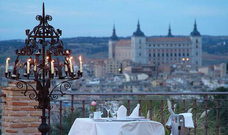 Hotel Cigarral Del Alba Toledo Restaurant photo